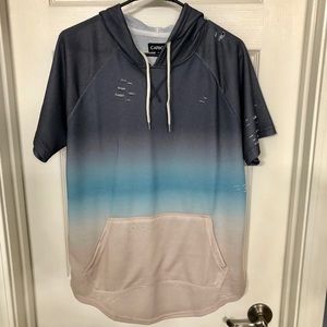 Carbon mens Short Sleeve hoodie